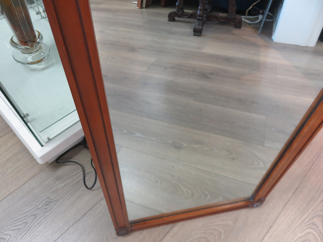 Brass and Wood Mirror