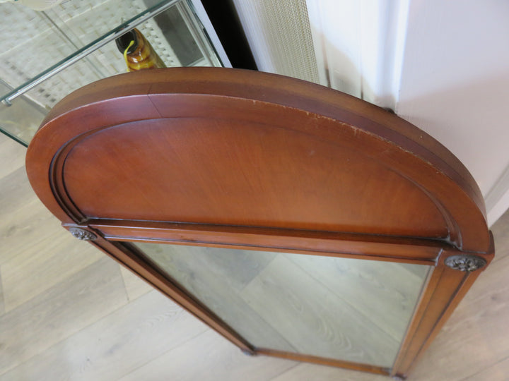 Brass and Wood Mirror