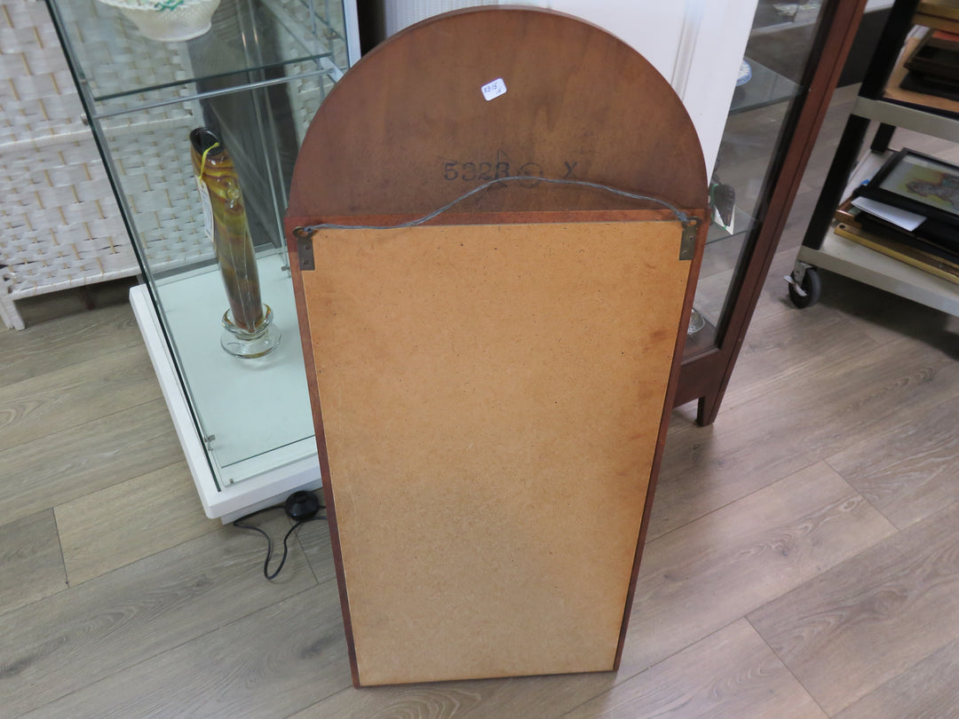 Brass and Wood Mirror