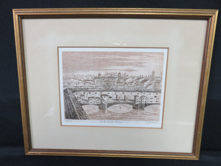 Pontevecchio Etching
