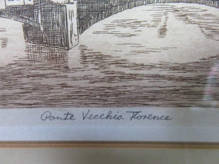 Pontevecchio Etching
