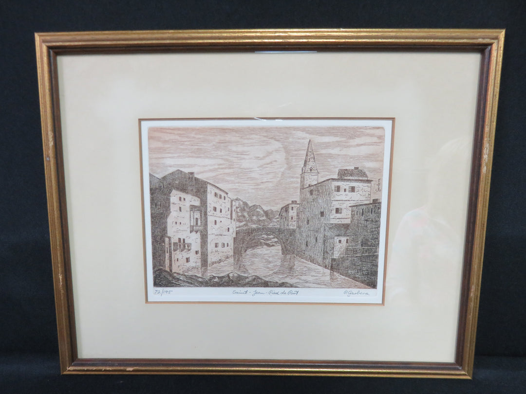 Italian Foot Bridge Etching