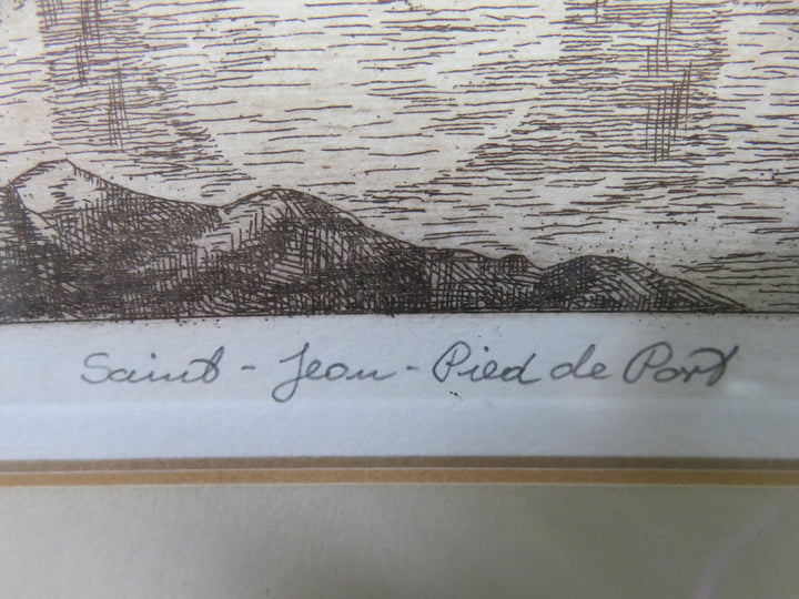 Italian Foot Bridge Etching