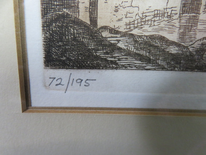 Italian Foot Bridge Etching