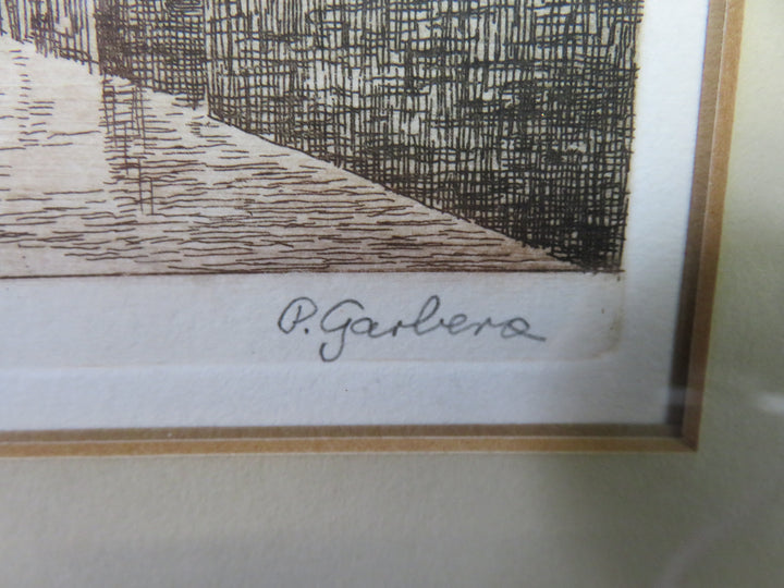 Italian Foot Bridge Etching
