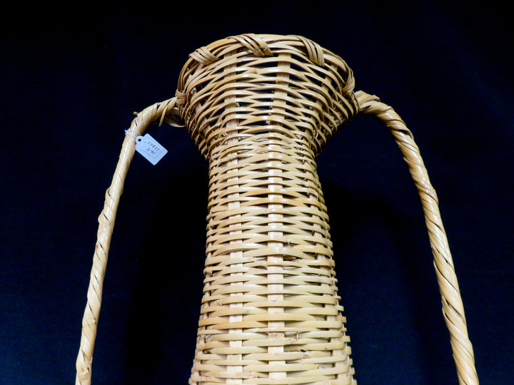 Vintage Rattan Amphora Basket