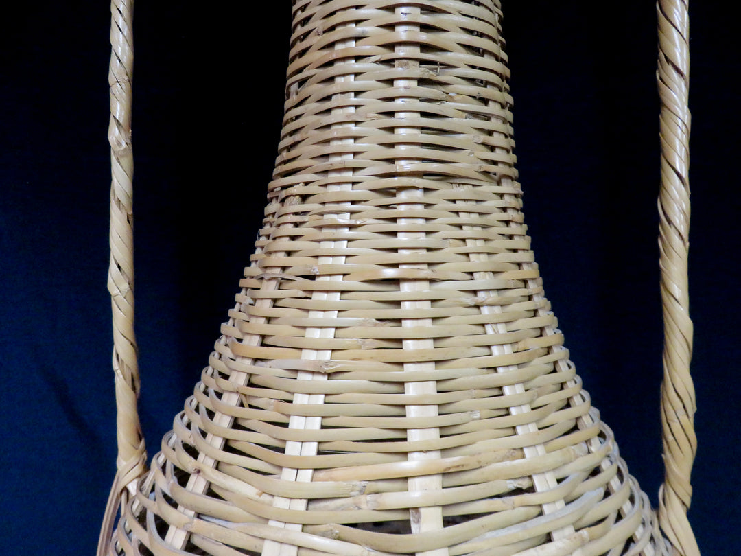 Vintage Rattan Amphora Basket