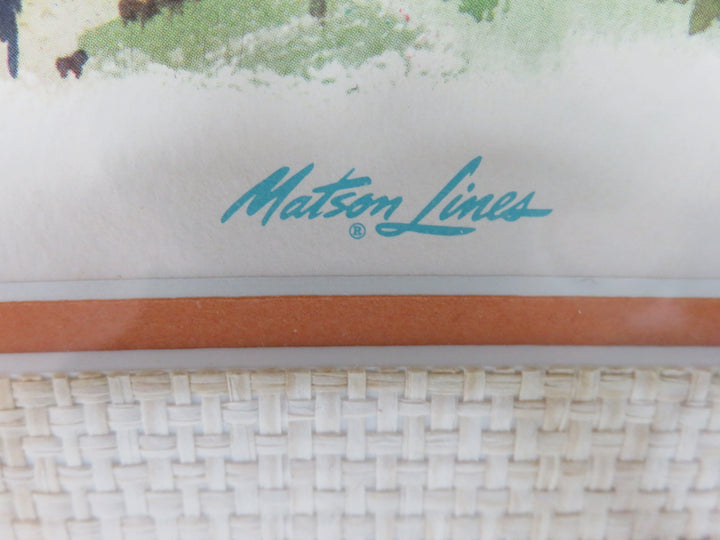 Matsen Lines Cruise Ship Menu Cover Print