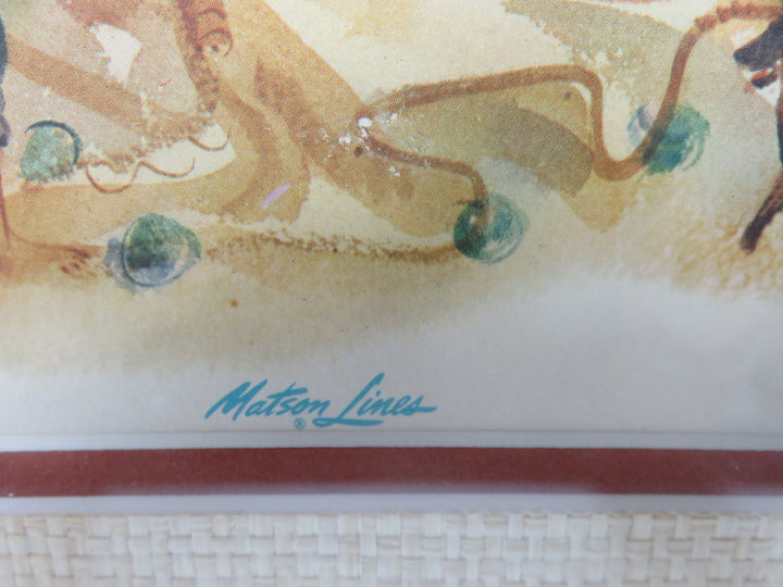 Matsen Lines Cruise Ship Menu Cover Print