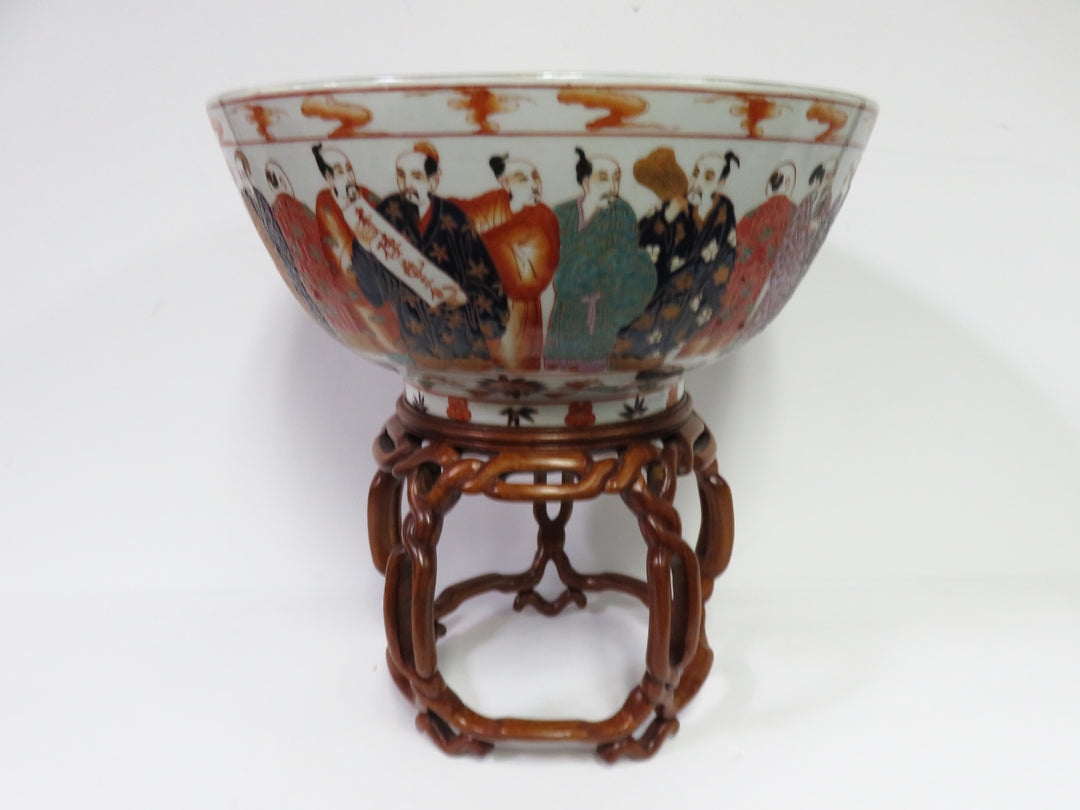 Japanese Porclain Bowl on Stand