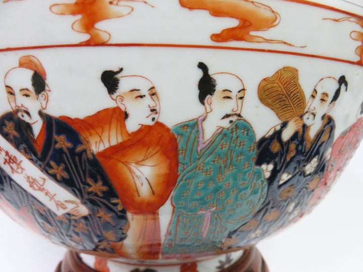 Japanese Porclain Bowl on Stand