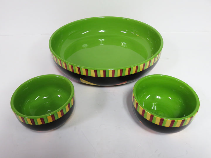 Crate & Barrel Chip Bowl Set