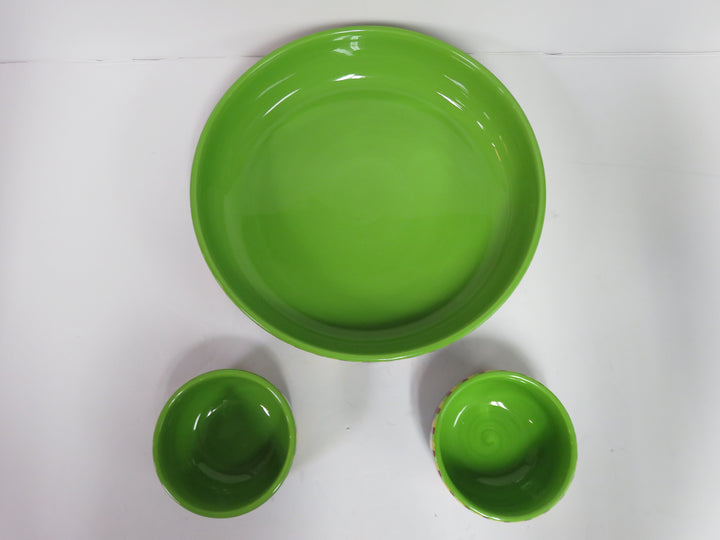 Crate & Barrel Chip Bowl Set