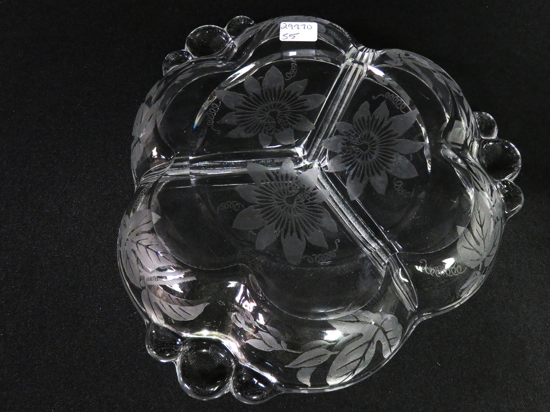 Divided Glass Dish