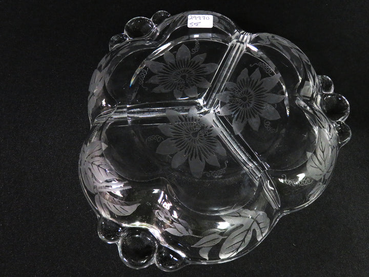 Divided Glass Dish