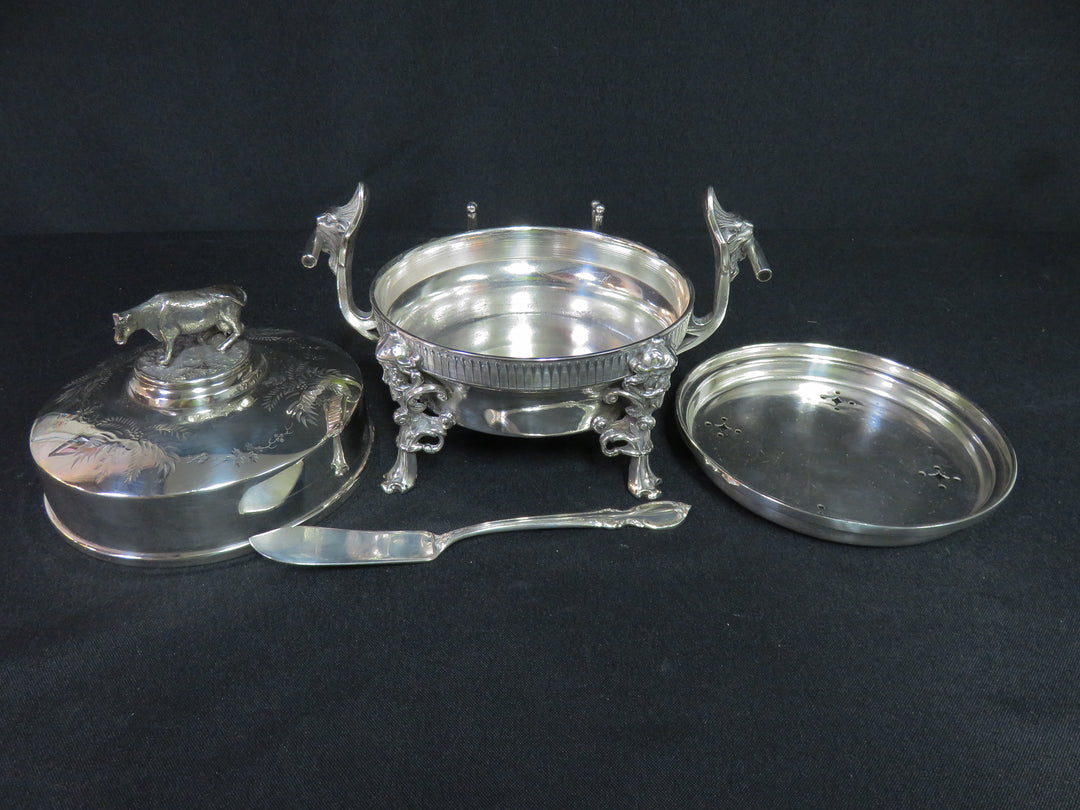Meriden B. Company Antique Butter Dish