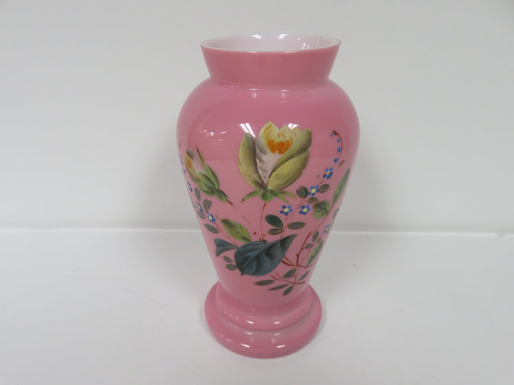 Hand Painted Opaline Vase