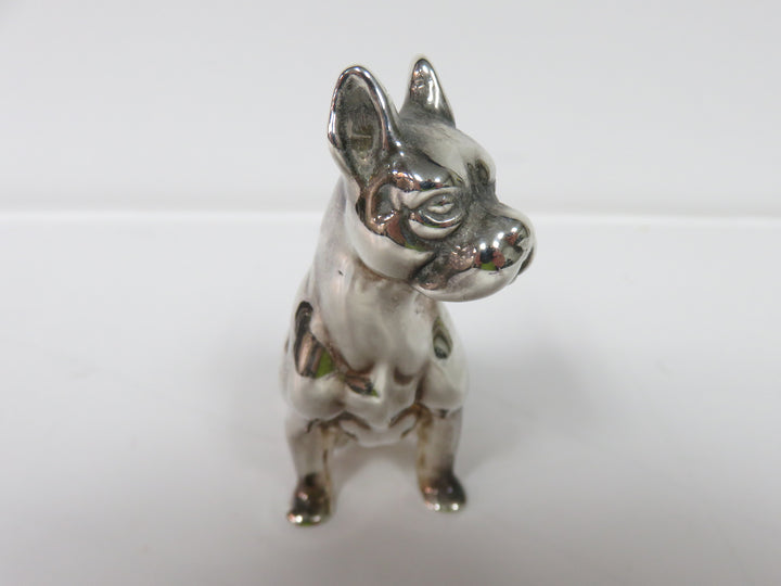 Sterling Silver Dog Figurine