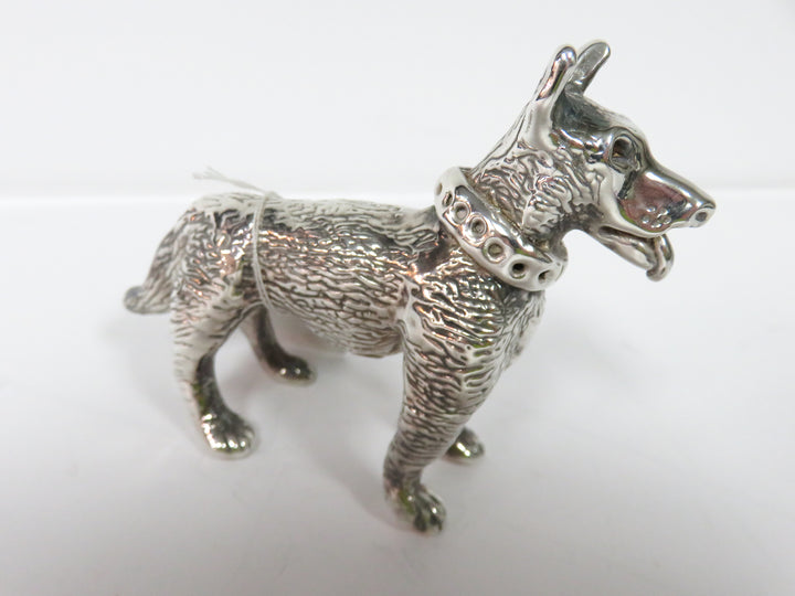 Sterling Silver Dog Figurine