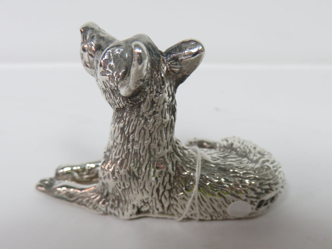 Sterling Silver Dog Figurine