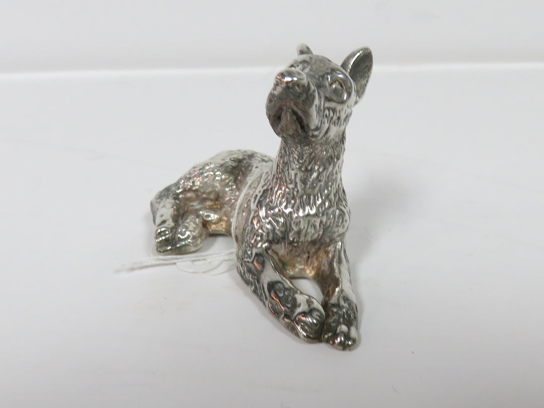 Sterling Silver Dog Figurine