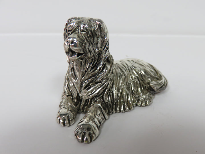Pewter Dog Figurine