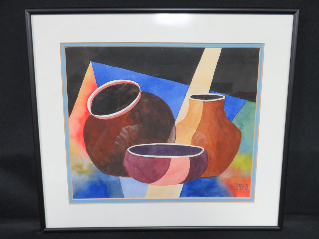 "Colorful Pots" by Don Bowsher