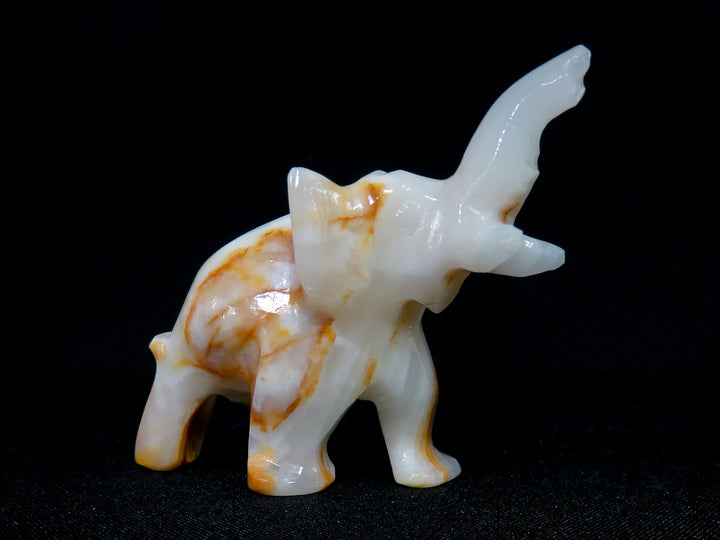 Natural Stone Elephant Figurine