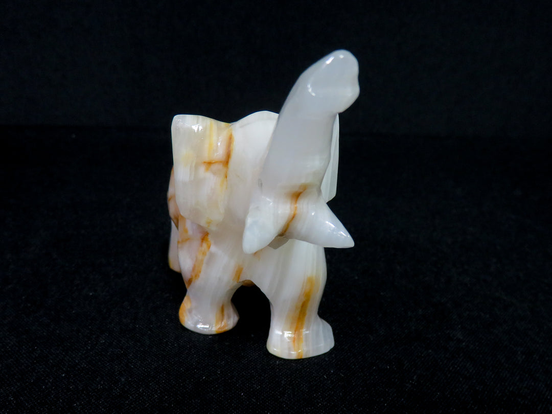 Natural Stone Elephant Figurine