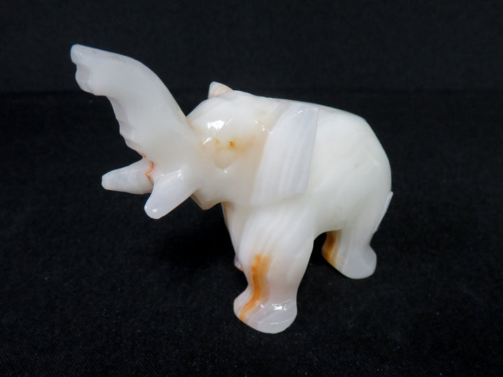 Natural Stone Elephant Figurine