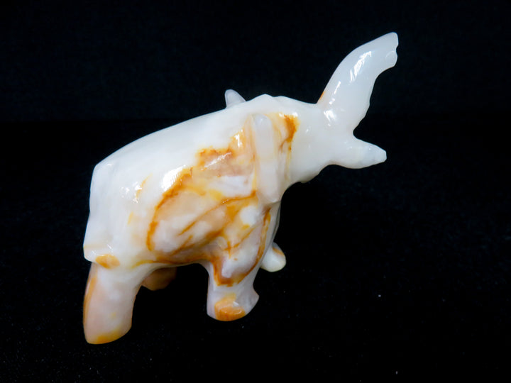 Natural Stone Elephant Figurine