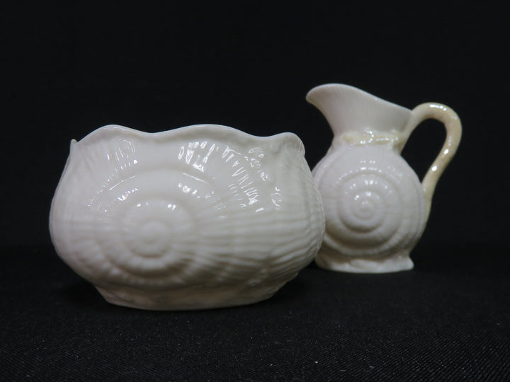 Belleek Cream & Sugar