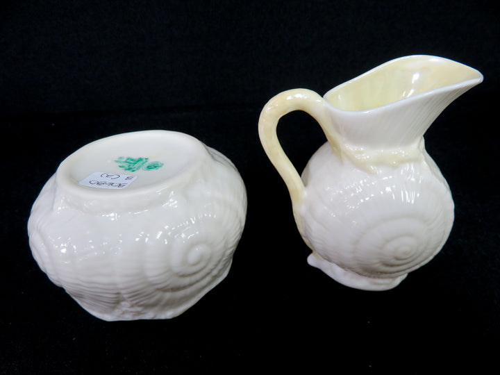 Belleek Cream & Sugar