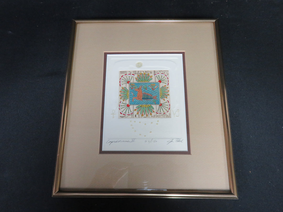 Hand Colored Etching