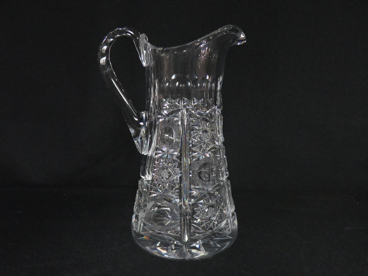 Intricate Cut Crystal Pitcher