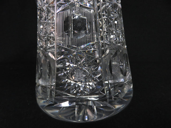 Intricate Cut Crystal Pitcher
