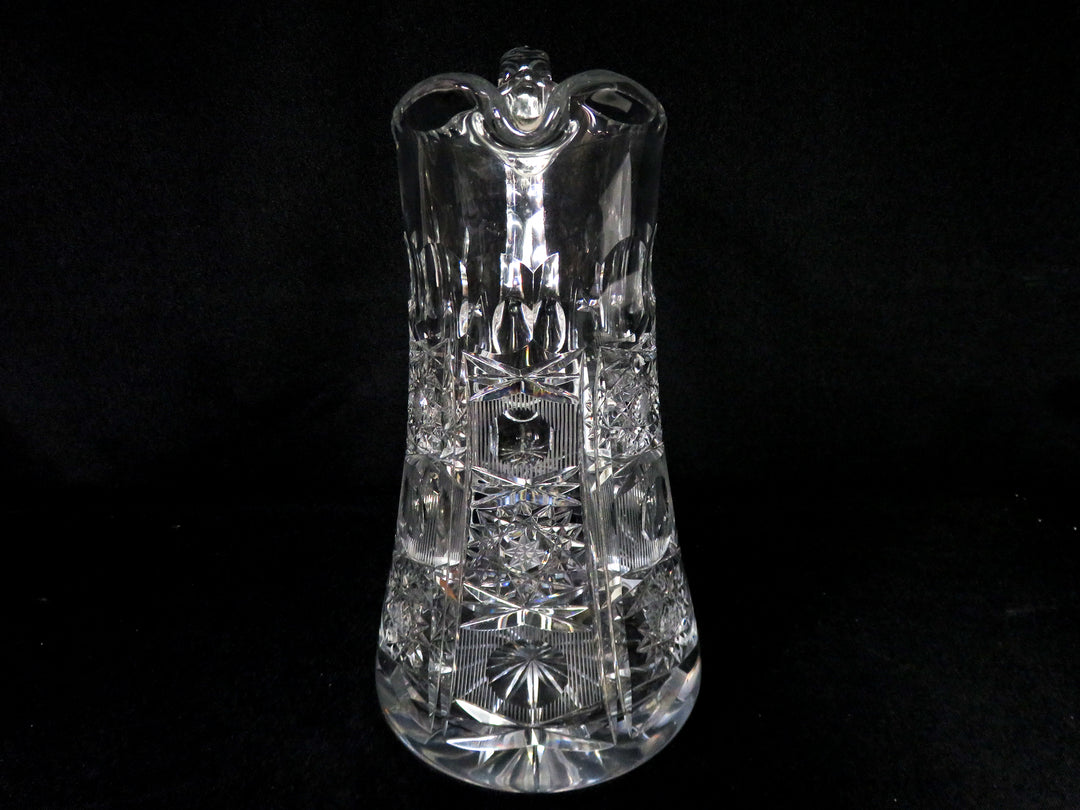 Intricate Cut Crystal Pitcher