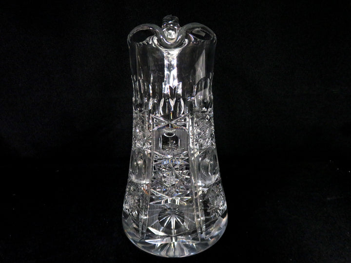 Intricate Cut Crystal Pitcher