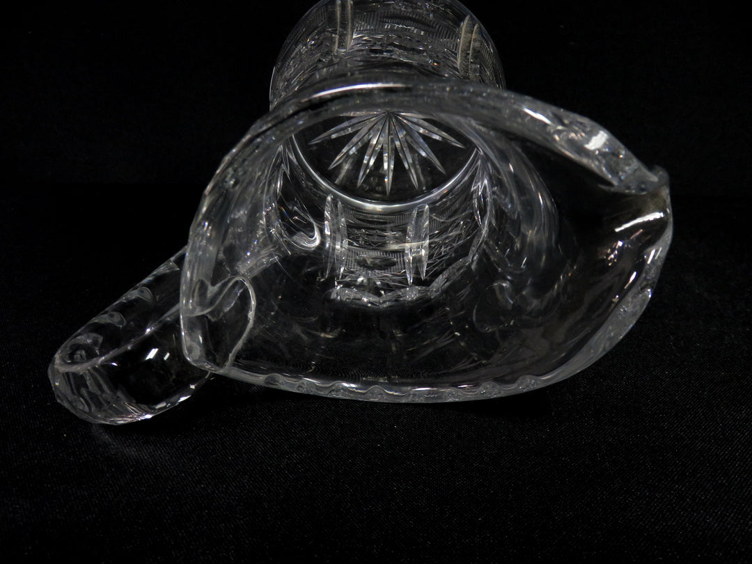 Intricate Cut Crystal Pitcher