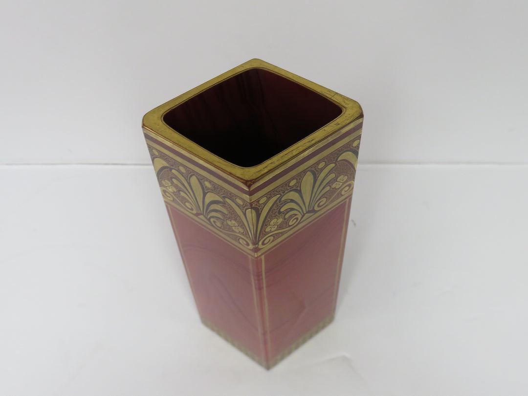 Red Glass Vase