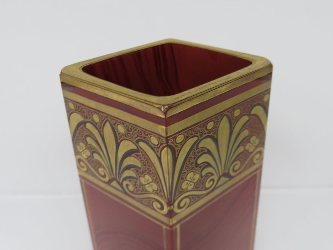 Red Glass Vase