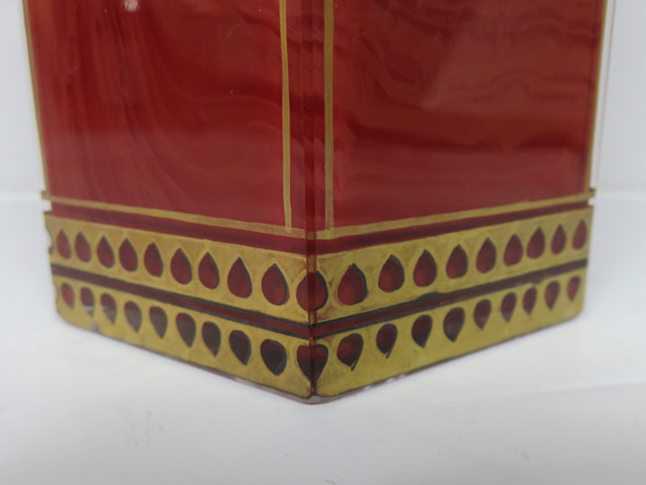 Red Glass Vase