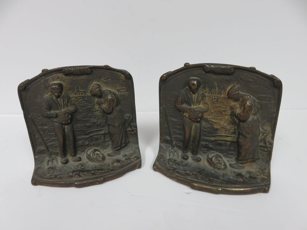 Vintage "The Angelus" Bookends