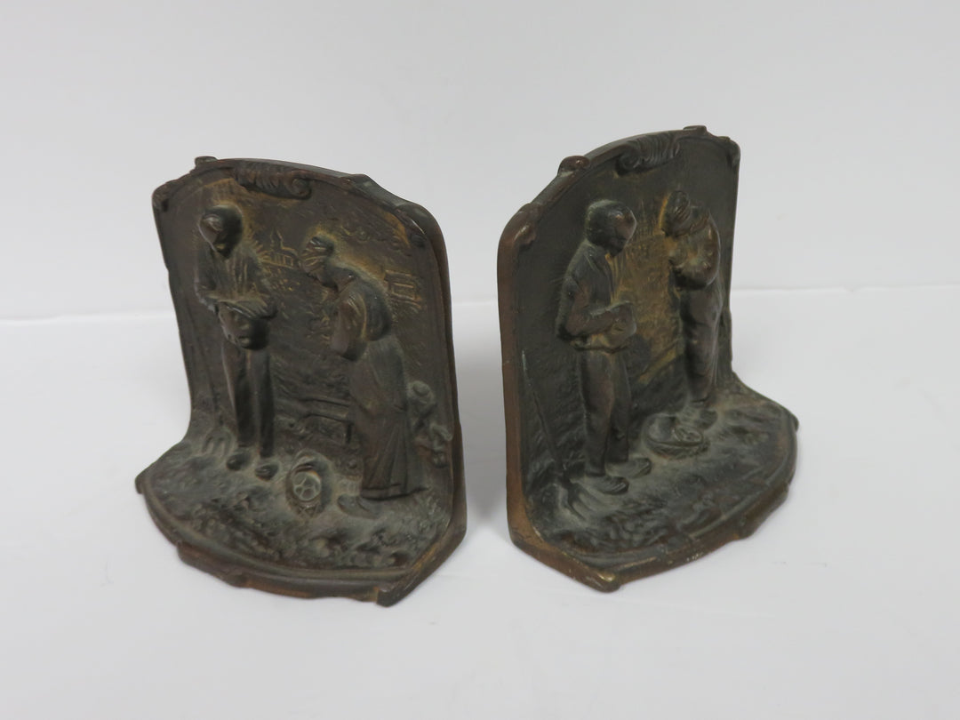 Vintage "The Angelus" Bookends
