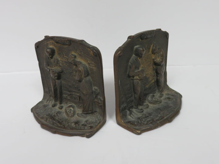 Vintage "The Angelus" Bookends