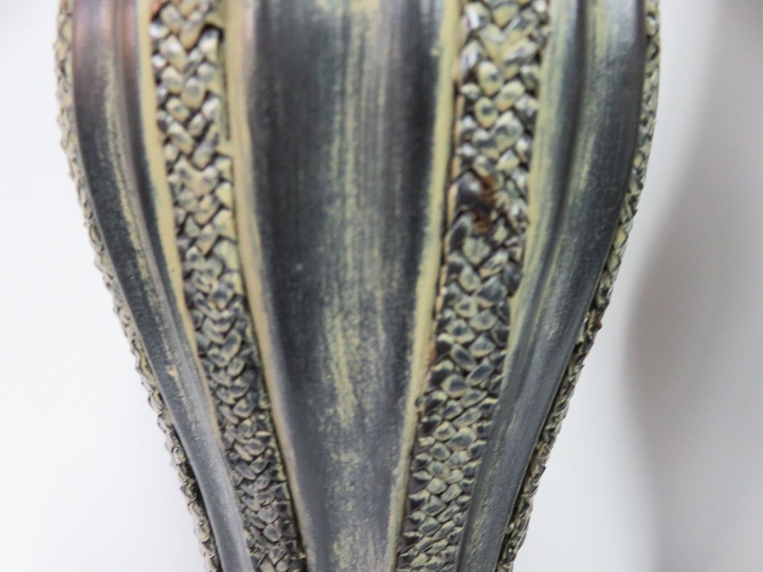 Tall Pottery Candlesticks