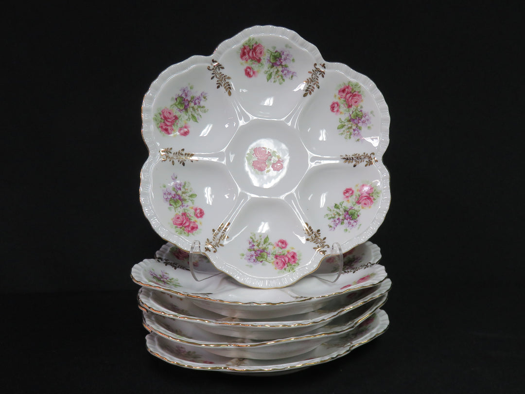 Set of 5 Oyster Plates