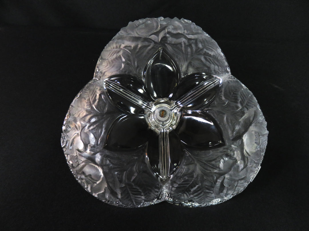 Divided Frosted Glass Dish