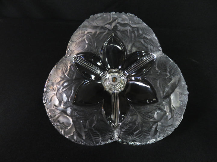 Divided Frosted Glass Dish