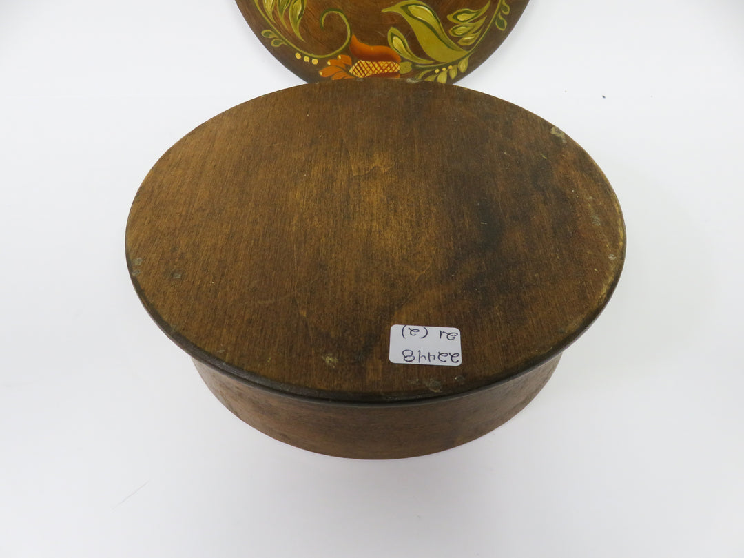 Tole Painted Lidded Box